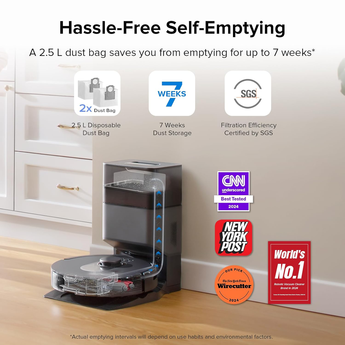 🧹 Smart Robot Vacuum Cleaner – Self-Emptying | Now $49.99 (Was $299.99)!