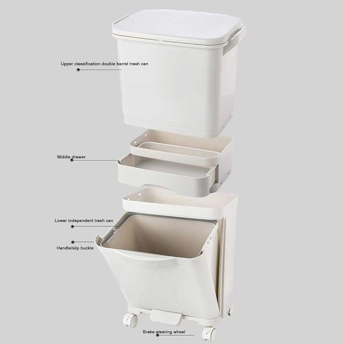 Dual-Layer Waste Bin