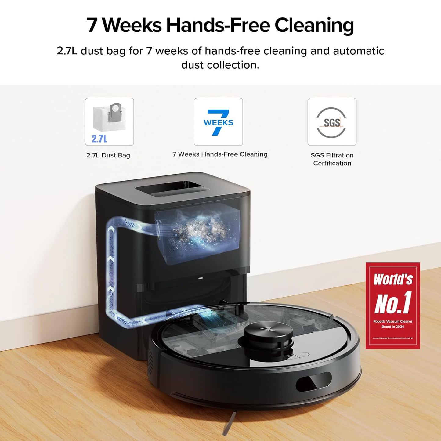 🧹 Smart Robot Vacuum Cleaner – Self-Emptying | Now $49.99 (Was $299.99)!
