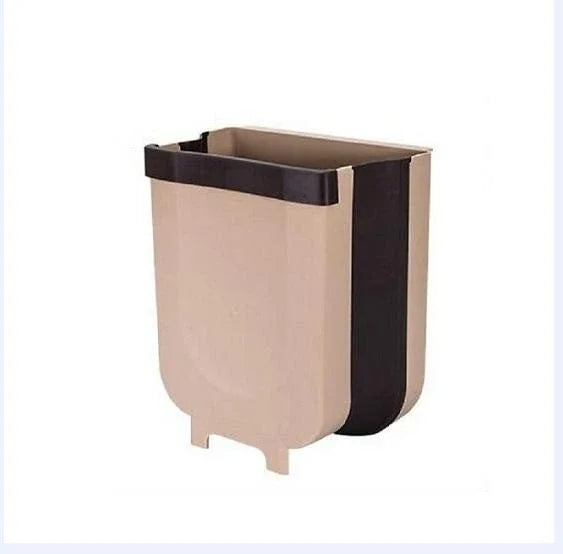 Wall-Mounted Folding Trash Bin