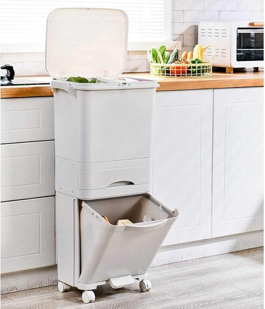 Dual-Layer Waste Bin